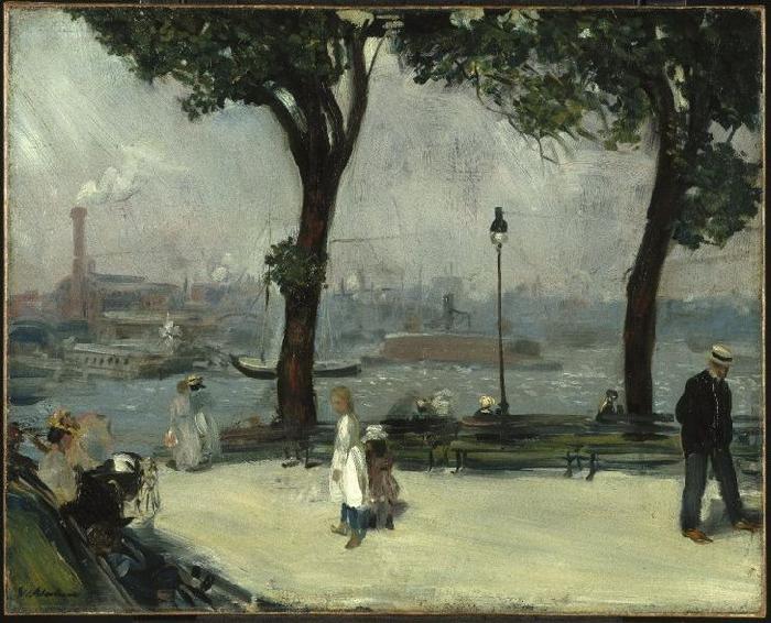 William Glackens East River Park oil painting image